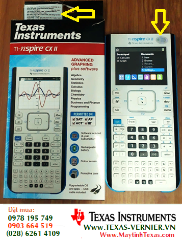 Texas Instruments TI-Nspire CX II ; Máy tính Khoa học Vẽ đồ thị Texas Instruments TI-Nspire CX II Graphing Calculator  /CÒN HÀNG 